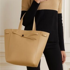 Veronica Beard Dash Leather Tote in Sand